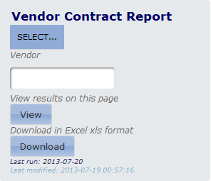 Vendor Contract Vendor